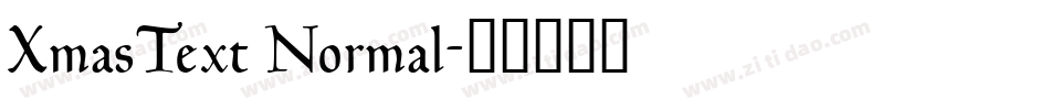 XmasText Normal字体转换